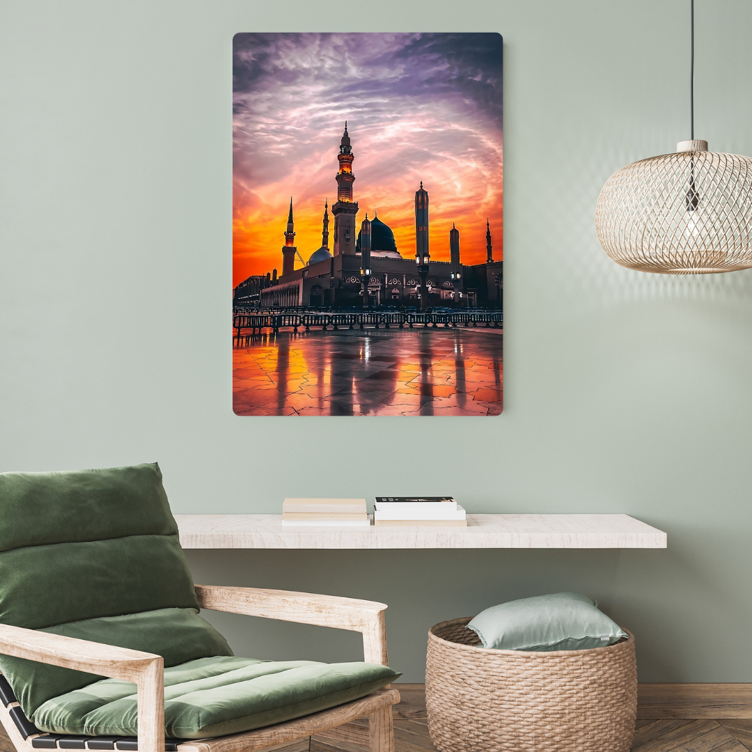 Masjid-e-Nabvi Metal Poster