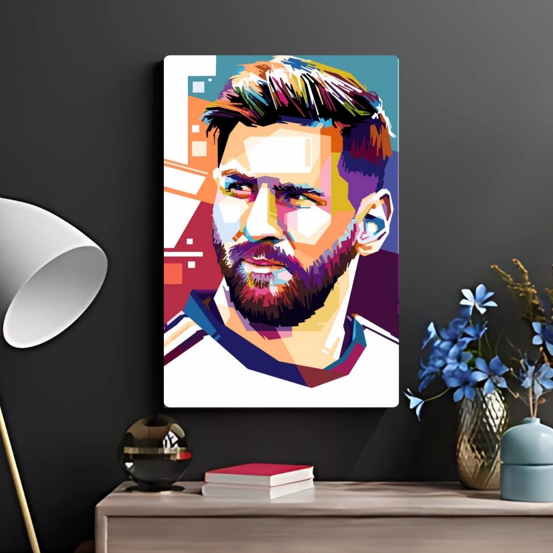 Iconic Messi Metal Poster