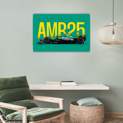 Aston Martin AMR25 Metal Poster