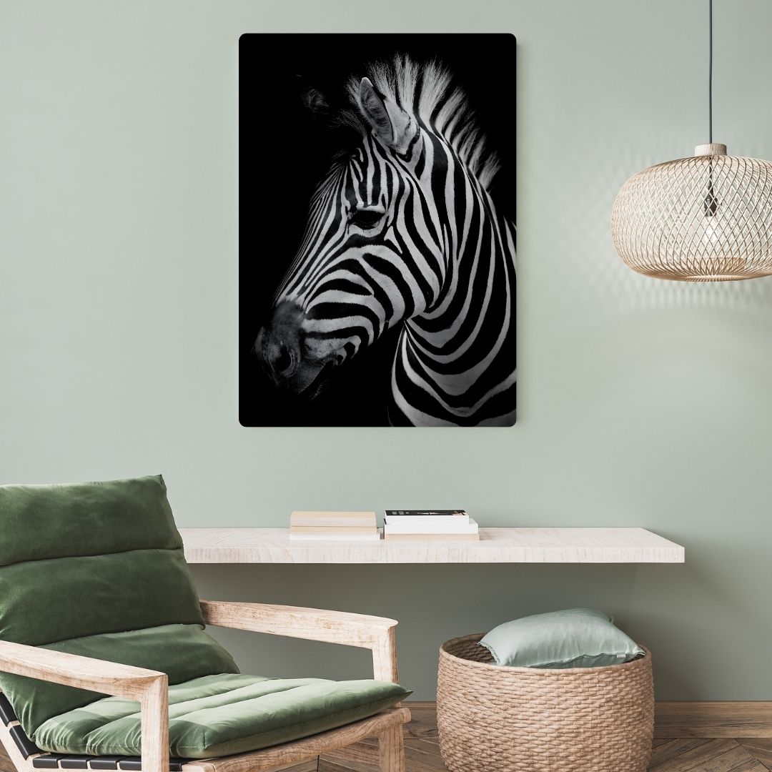 Zebra Metal Poster