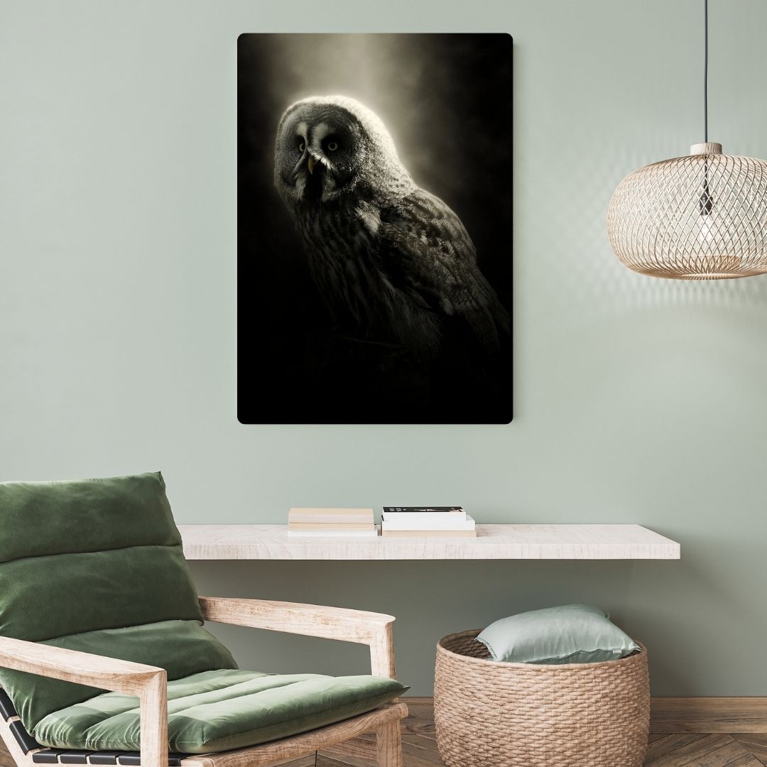Grey Owl Metal Poster