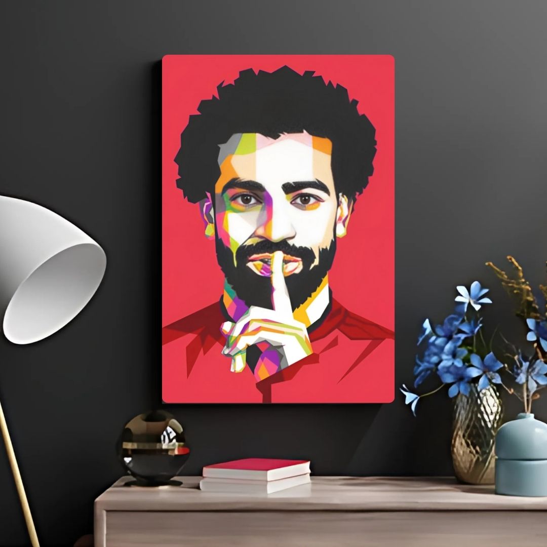 Mohamed Salah Art Metal Poster