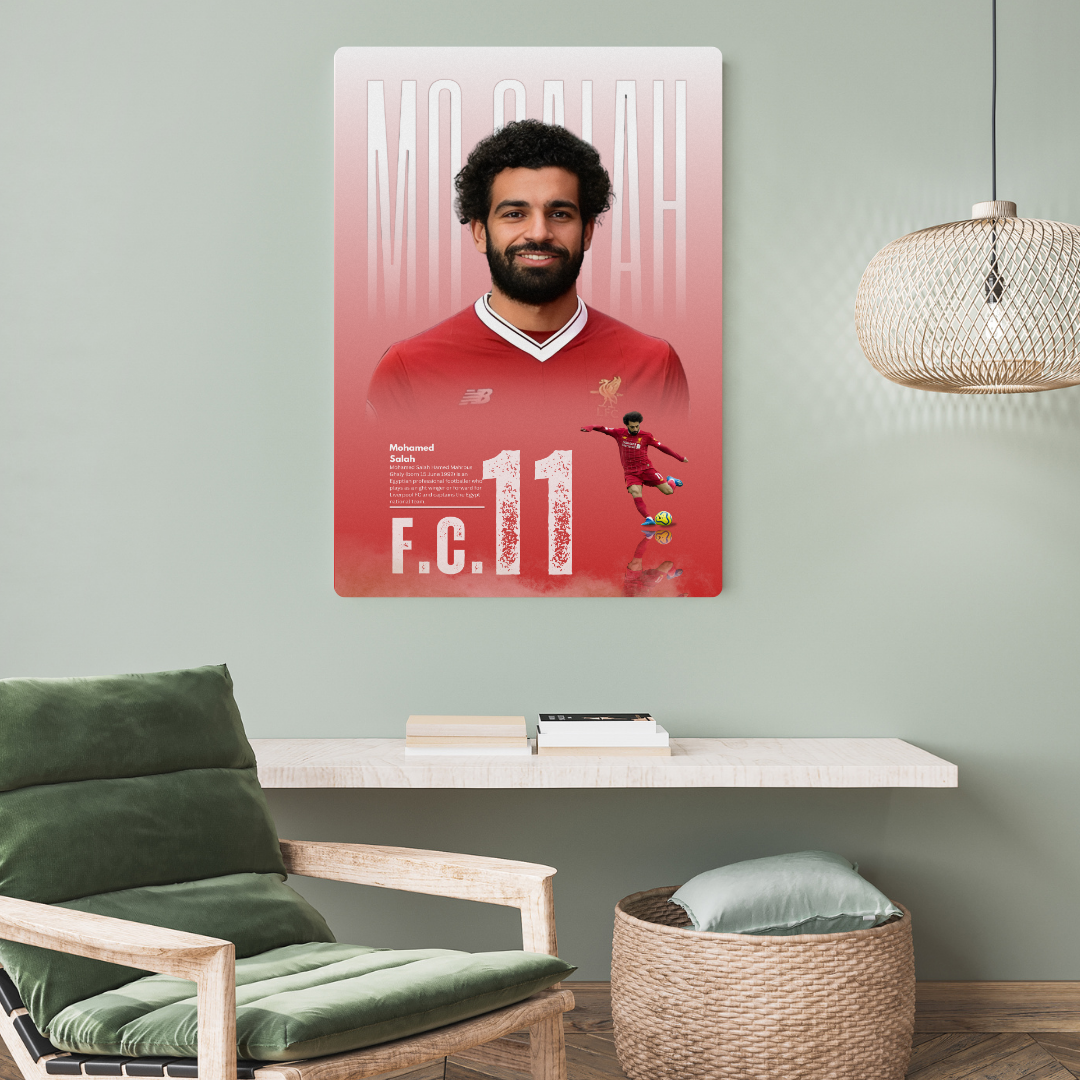 Mo Salah Metal Poster