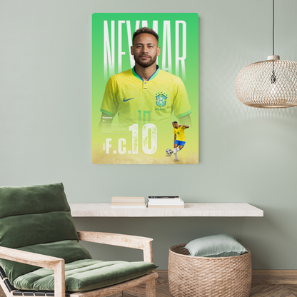 Neymar Junior Metal Poster