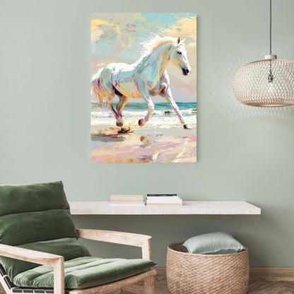 Pastel Horse Metal Poster