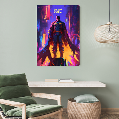 The Dark Knight Comic Metal Poster