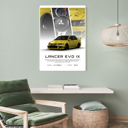 Lancer Evo XI Metal Poster