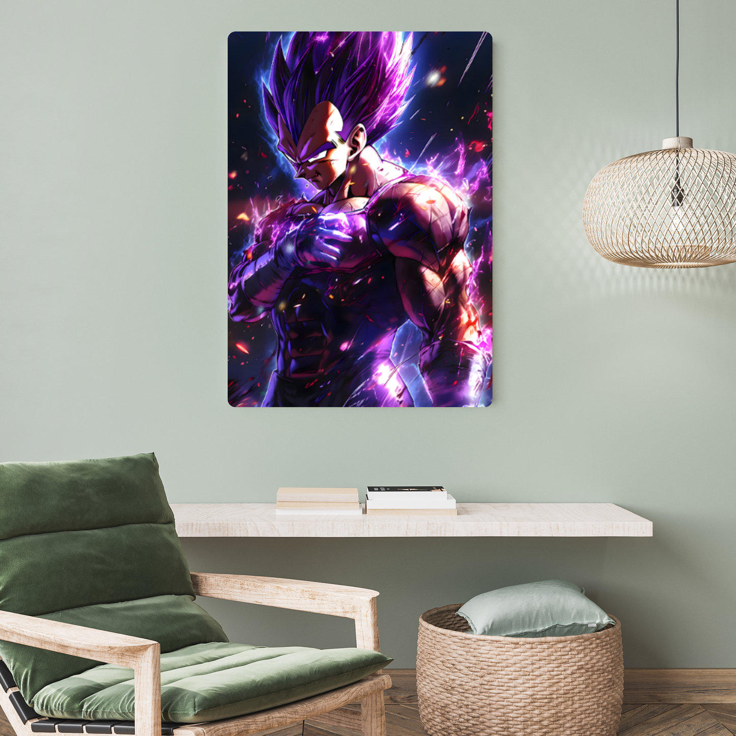 Purple Vegeta Metal Poster