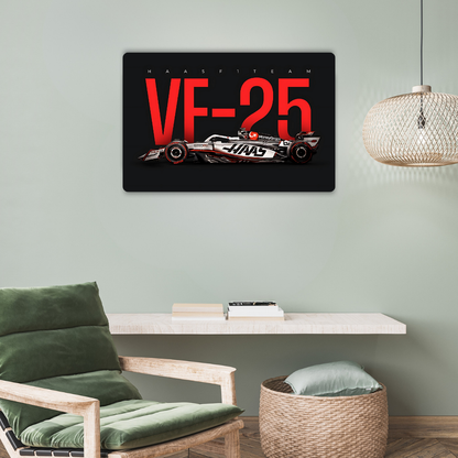 Haas VF-25 Metal Poster
