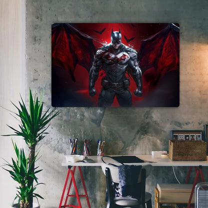 Batman In Action Metal Poster