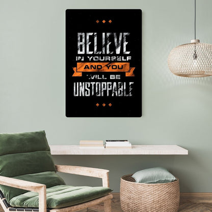 Believe Metal Poster