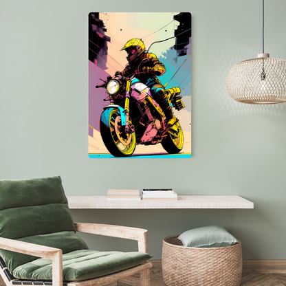 Street Racer Metal Poster
