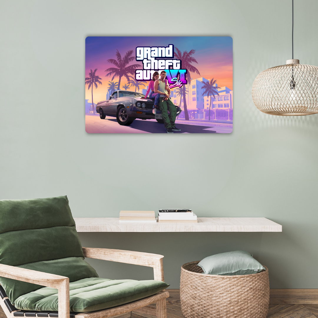 Grand Theft Auto VI Metal Poster