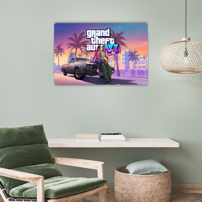 Grand Theft Auto VI Metal Poster