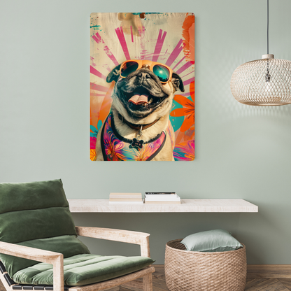 PUG Art Metal Poster