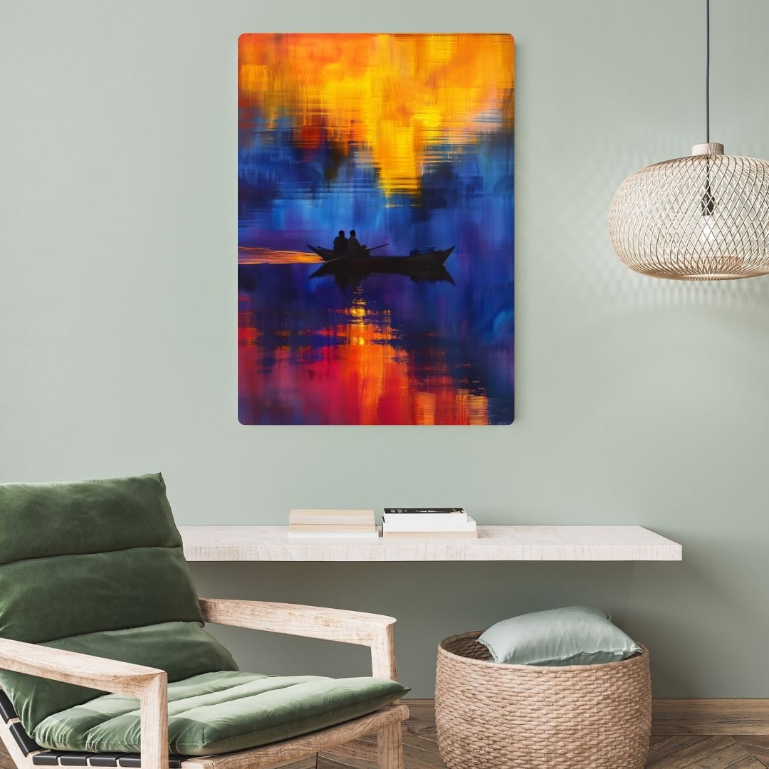 Sunset Reflections Metal Poster