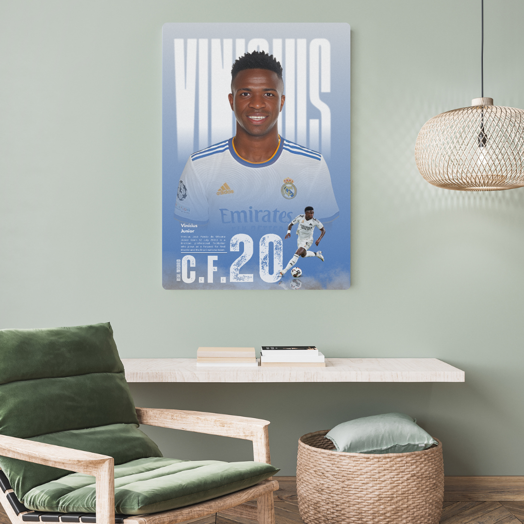 Vinícius Júnior Metal Poster