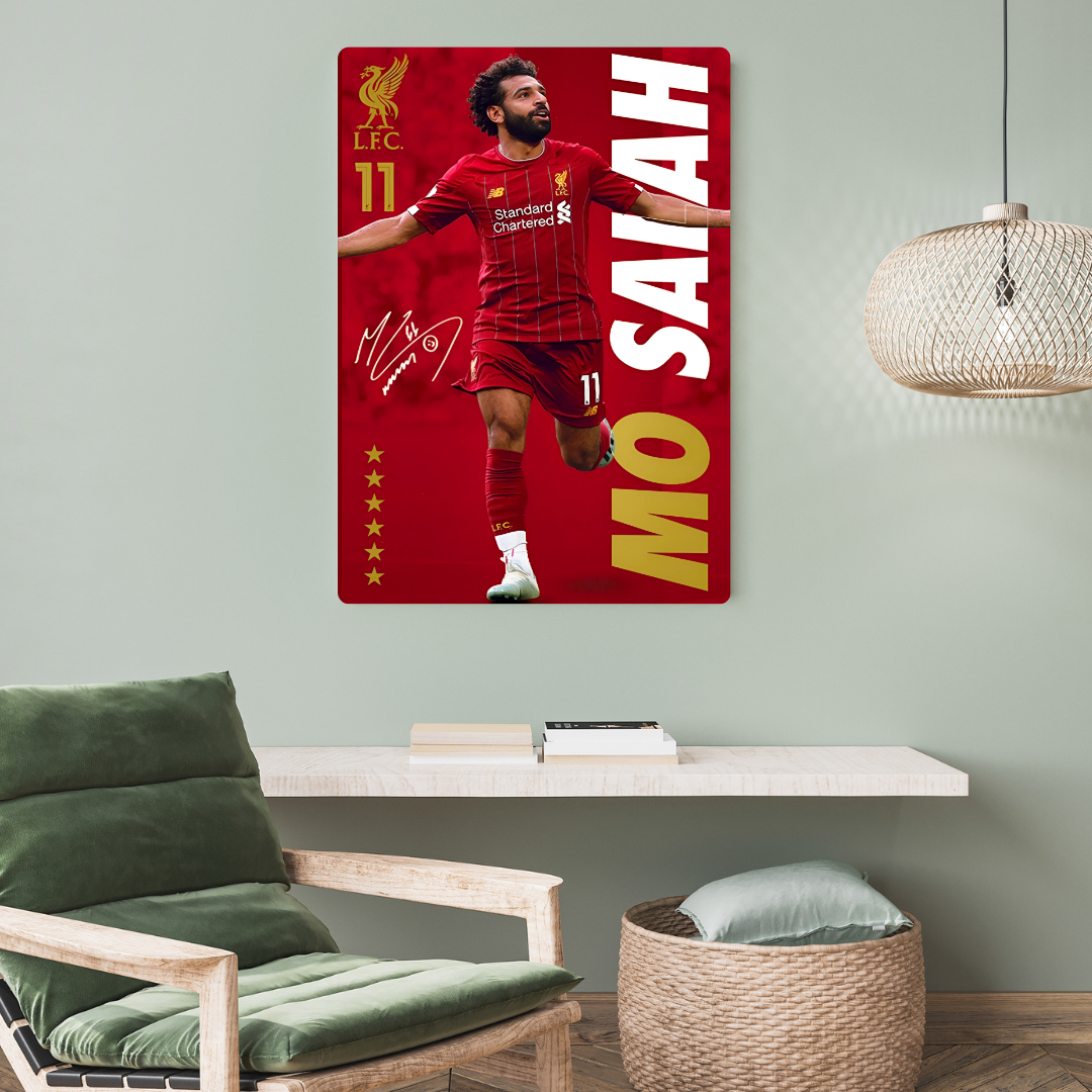Mohamed Salah Metal Poster