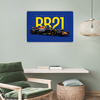 Red Bull RB21 Metal Poster