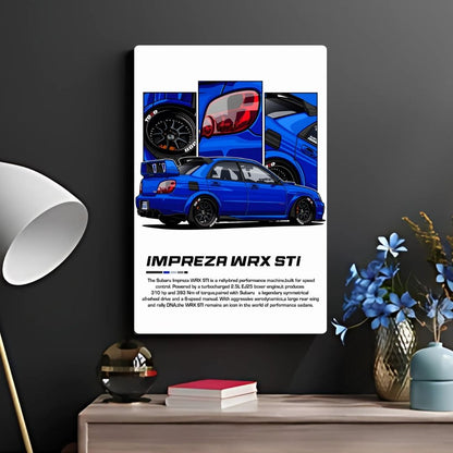 Impreza WRX STI Metal Poster