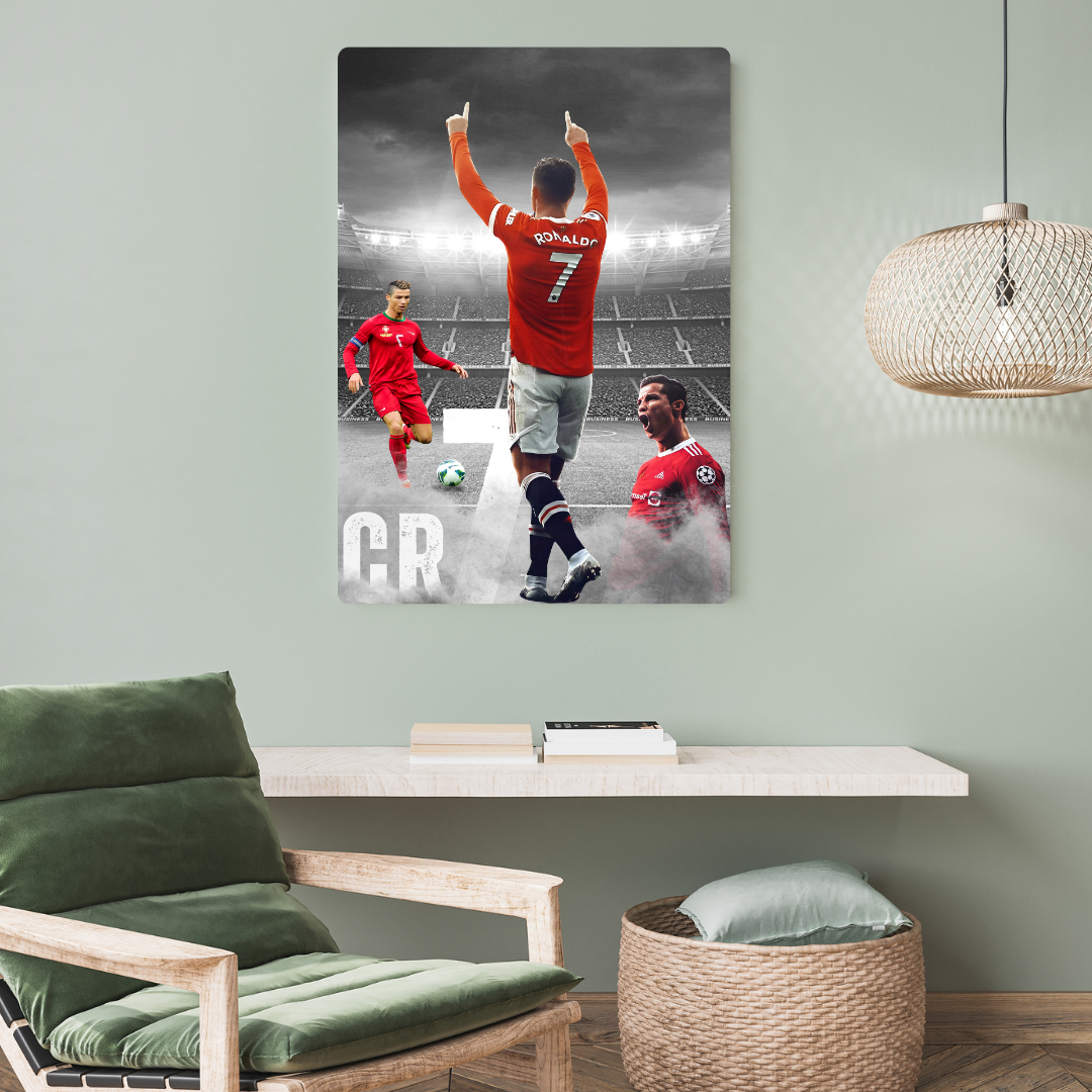 Cristiano Ronaldo - CR7 Metal Poster