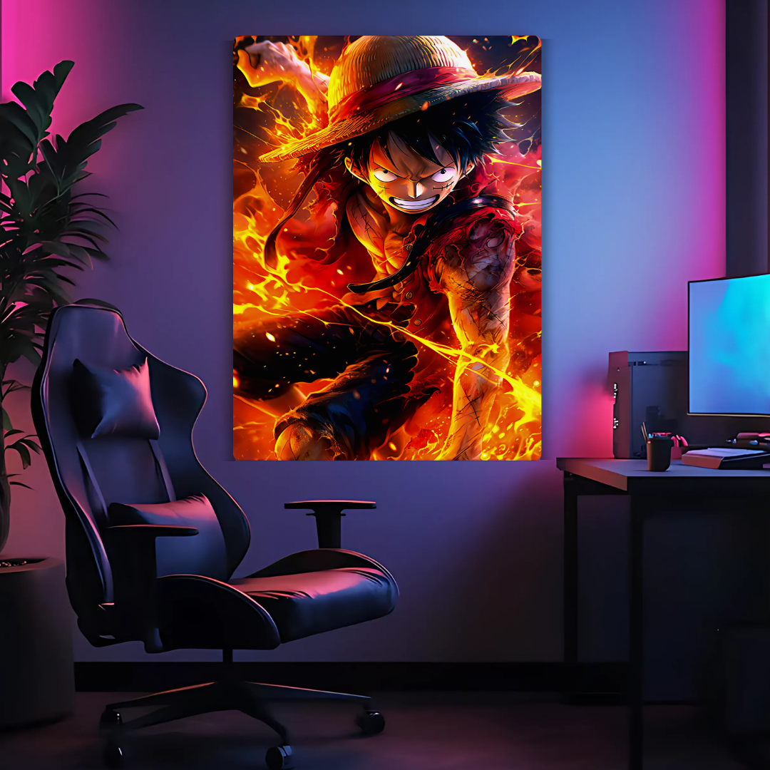 Luffy - Gear 5 transformation Metal Poster