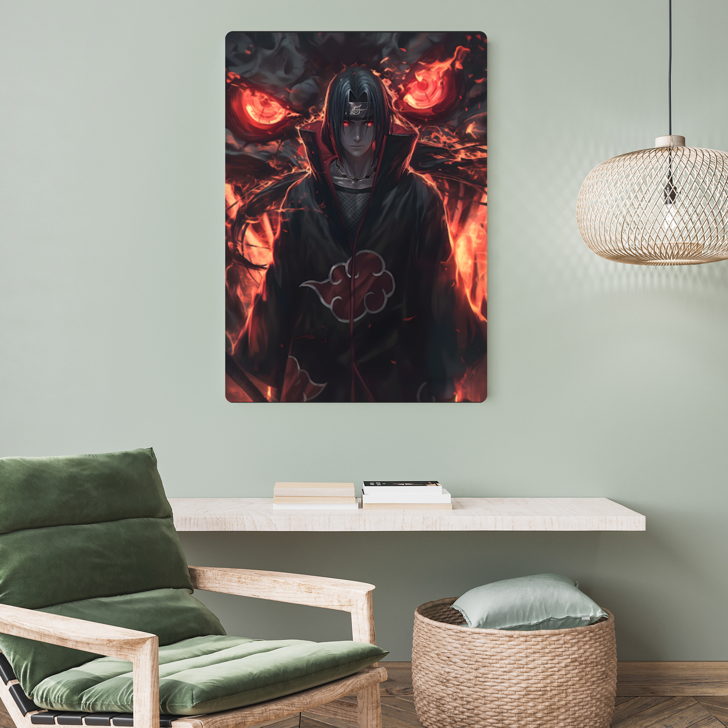 Itachi's Dragon Summons Metal Poster