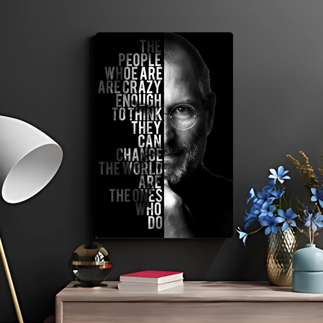 Steve Jobs - The People Metal Poster