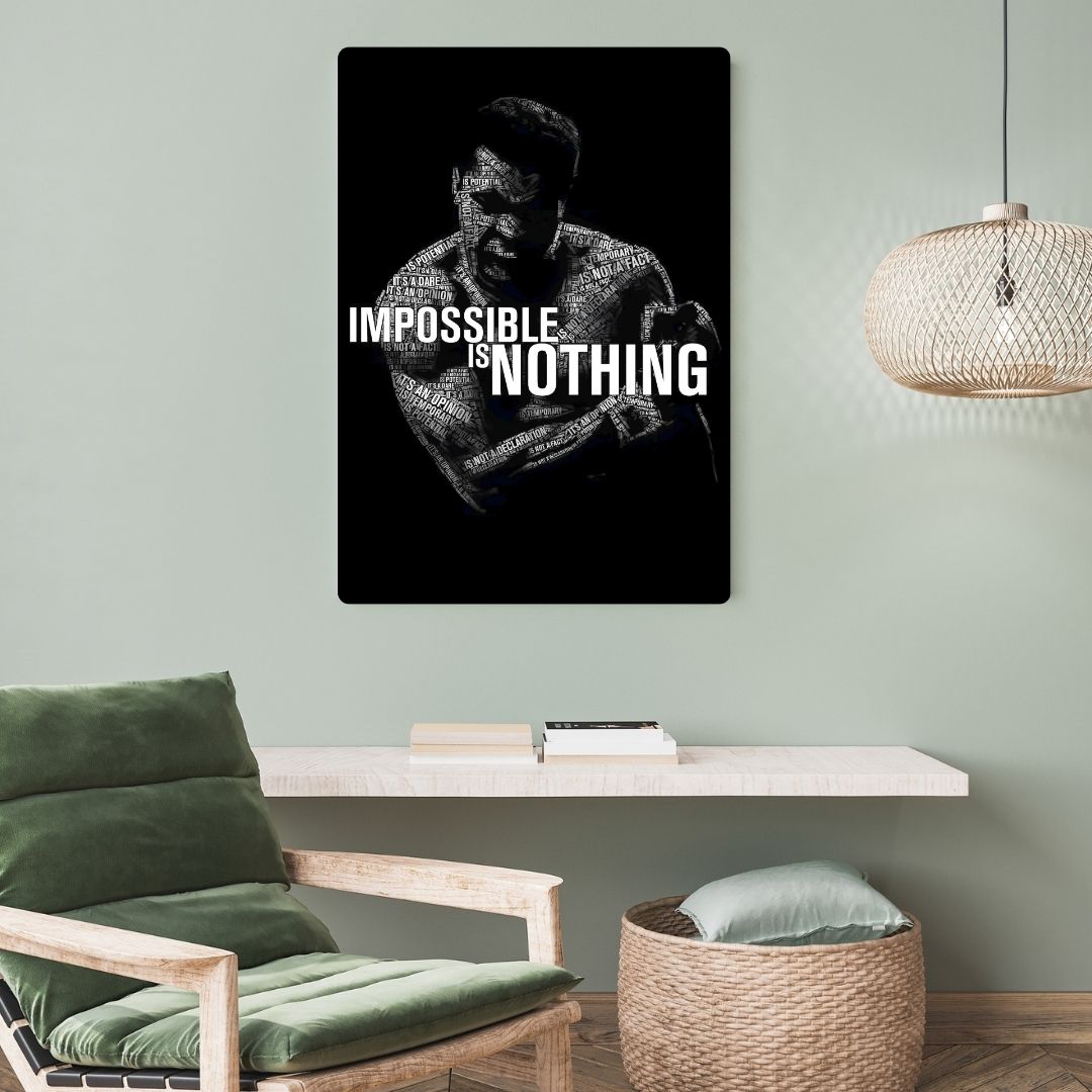 Impossible is Nothing Metal Poster