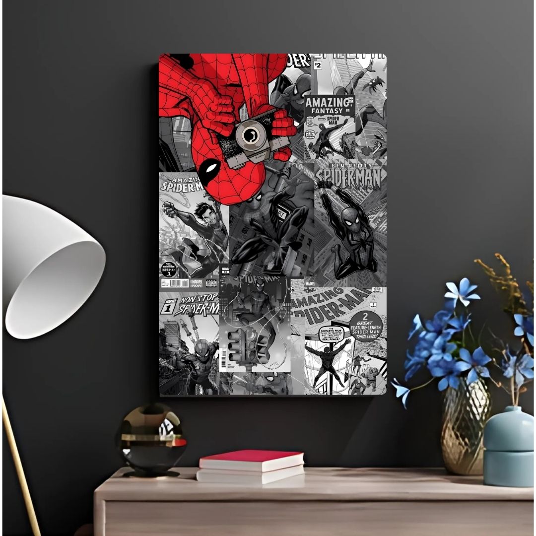 Spider-Verse Collage Metal Poster