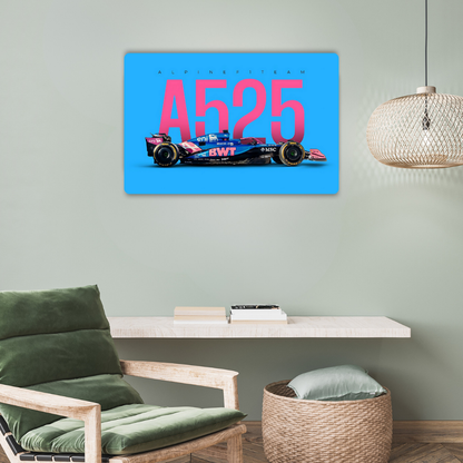 Alpine A524 Metal Poster