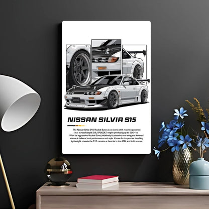 Nissan Silvia S15 Metal Poster