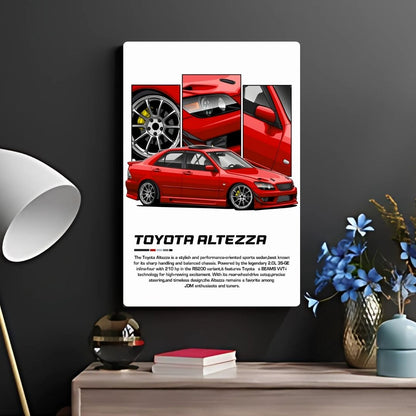 Toyota Altezza Metal Poster