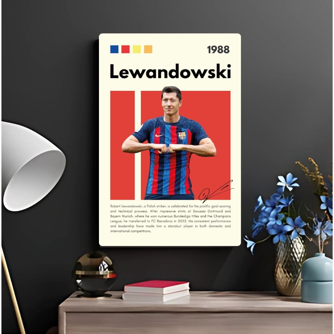 Robert Lewandowski Metal Poster
