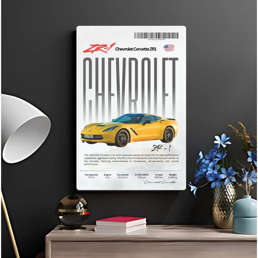 Chevrolet Corvette ZR1 Metal Poster