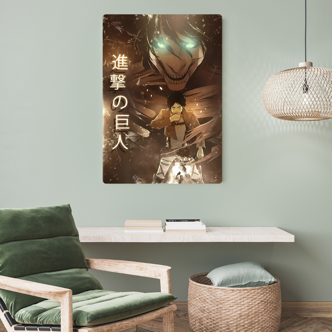 Titan Eren Yeager Metal Poster