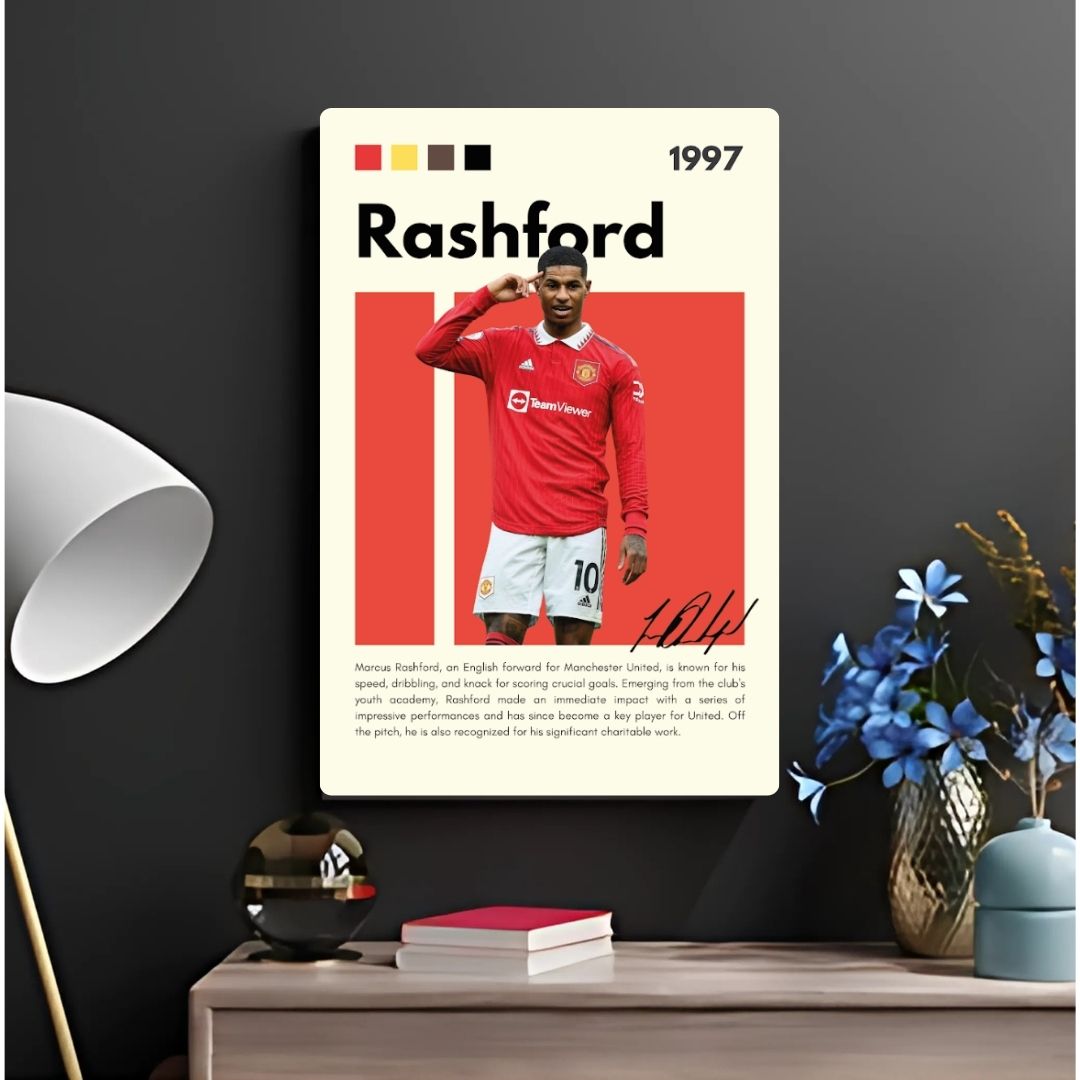 Marcus Rashford Metal Poster