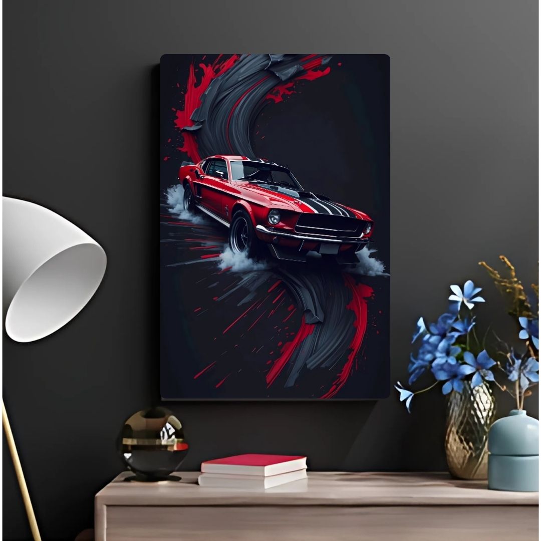 Mustang - Shadow Streak Metal Poster