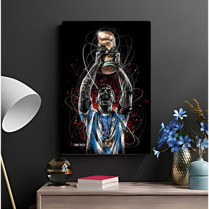 Messi's Golden Moment Metal Poster