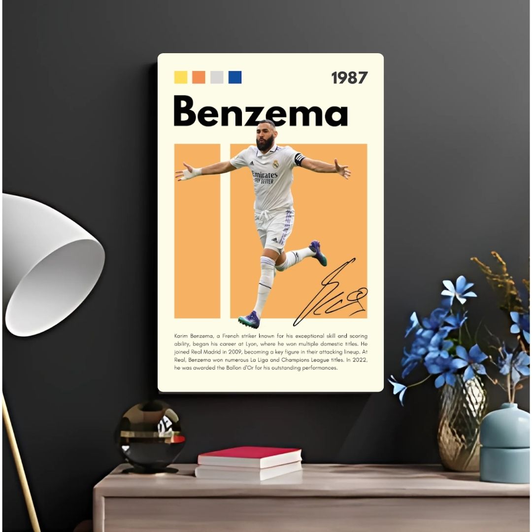 Benzema Metal Poster