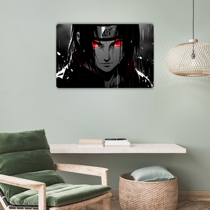 Itachi Uchiha Manga Metal Poster