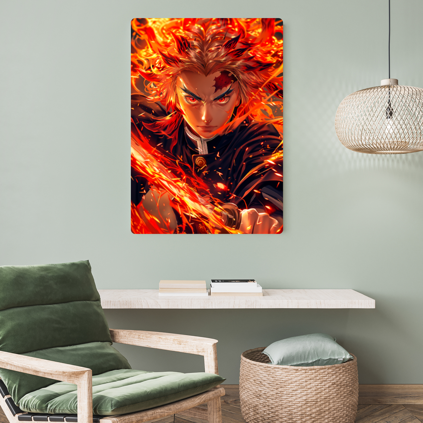 Kyōjurō Rengoku Metal Poster