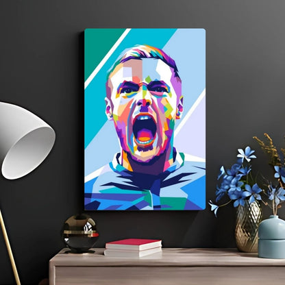 Jamie Vardy Metal Poster