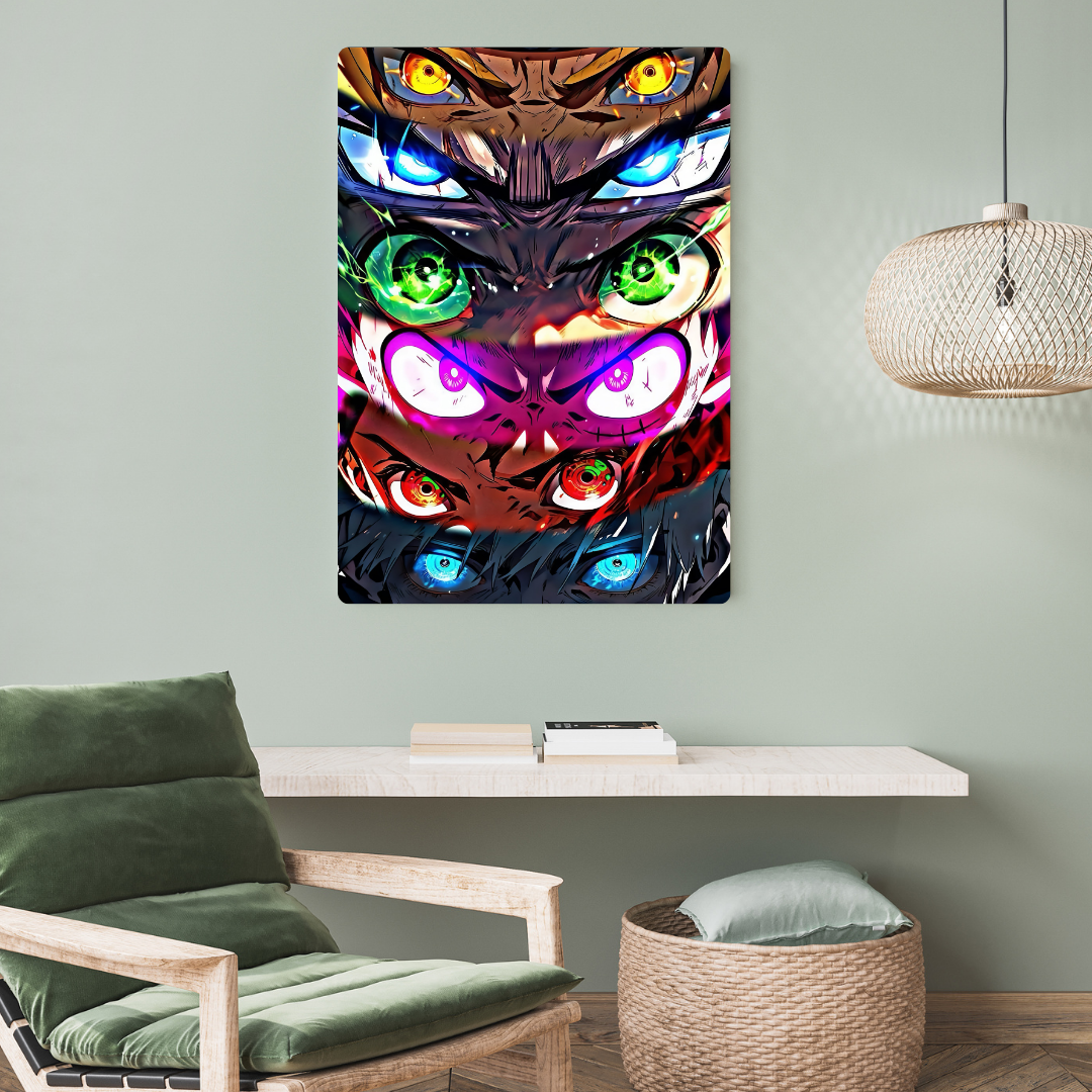 Anime Eyes Metal Poster