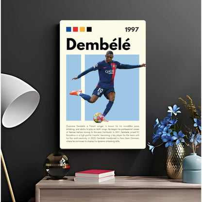 Ousmane Dembélé Metal Poster