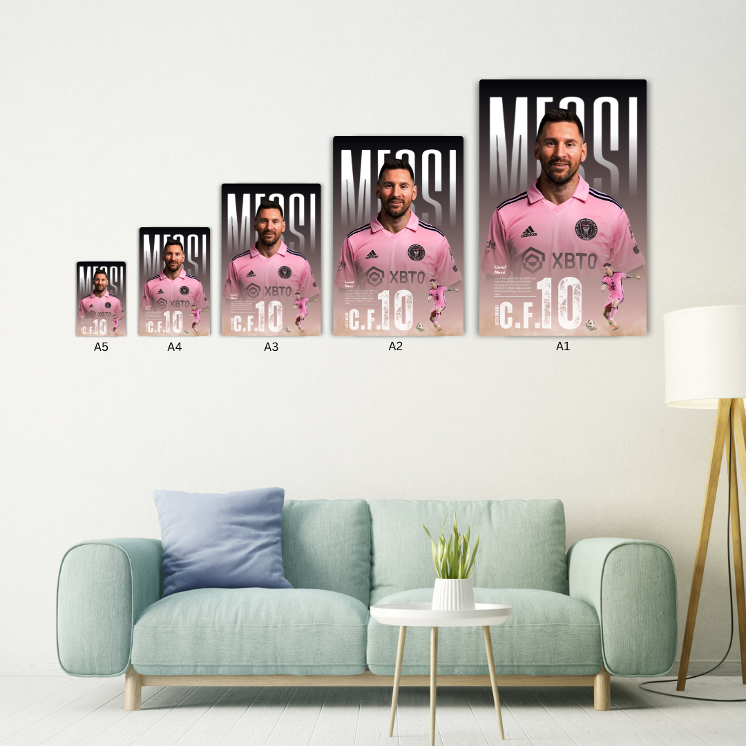 Messi Metal Poster