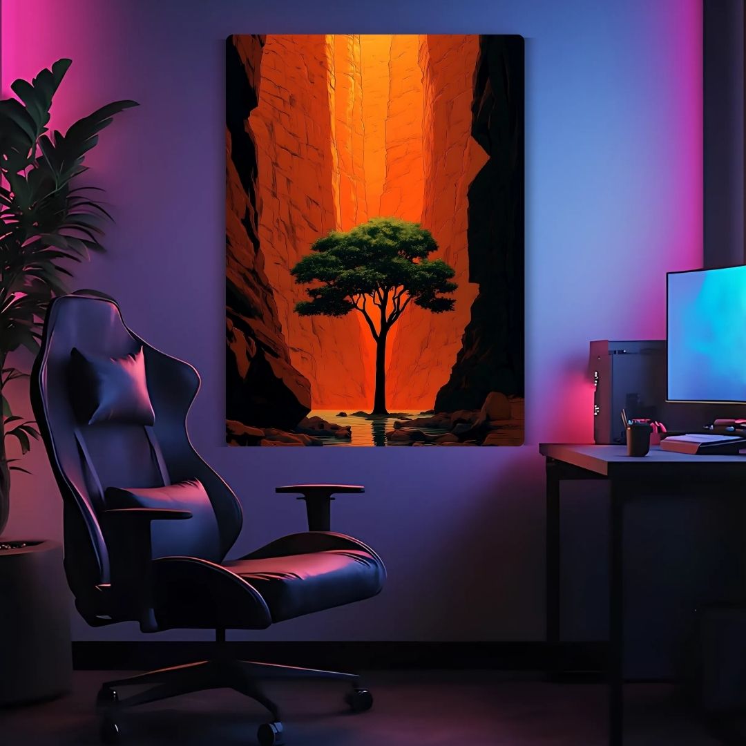Nature's Embrace Metal Poster