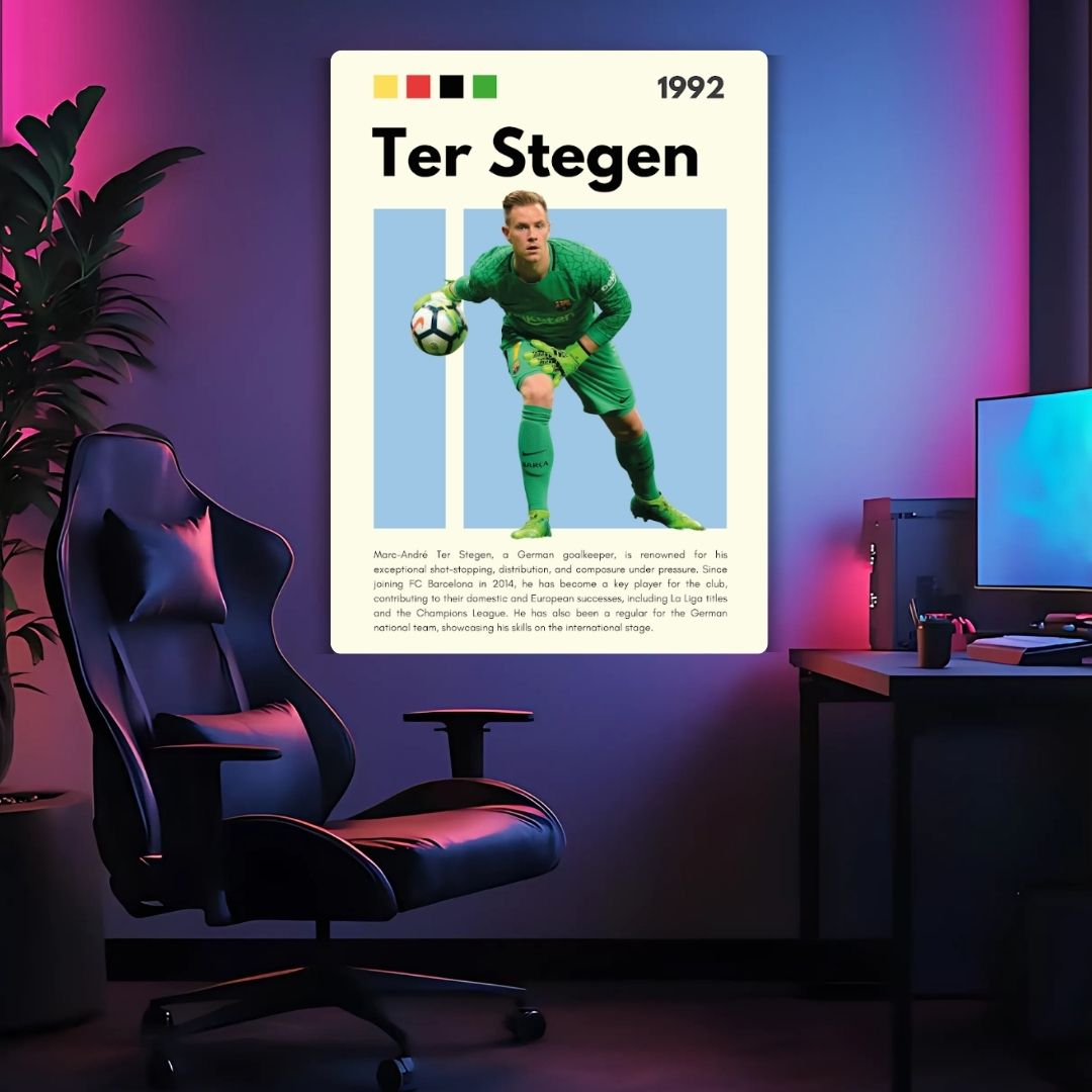 Marc-André ter Stegen Metal Poster