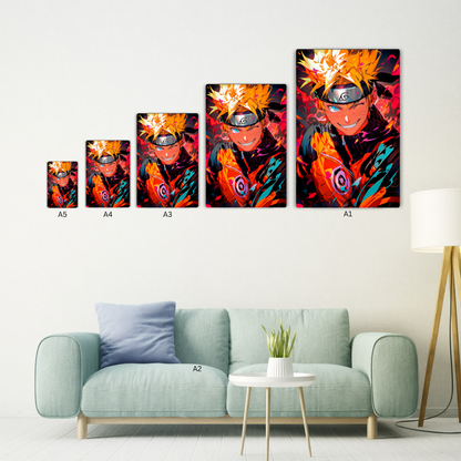 Naruto Uzumaki Metal Poster