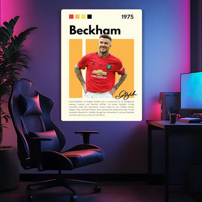 David Beckham Metal Poster